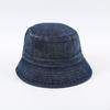 Denim Velours Fischer Eimerhut Gewaschen Used Look Outdoor Unisex Sonnenschutz Atmungsaktiv Winddicht Sommer Europäischer Amerikanischer Stil