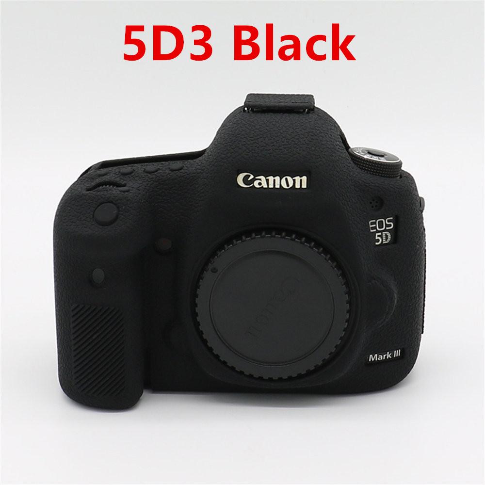 Litchi Pattern Soft Silicone Camera Body Case For Canon EOS 5D3 5D4 R50 R6 R6II R8 Rubber Cover Skin