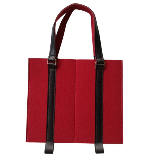 

Сумка-тоут для вина с ручкой. Предотвращение падения. Упаковочная сумка для бутылки шампанского, пива и напитков. Фетровая сумка. красный