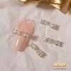 3D Bows Nail Art Charms Rhinestones Bows Charms Pearl Bowknot Nail Accessory 3D Alloy Nail Art Decoration for Women Girl