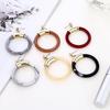 European and American fashion large circle hollow earrings temperament acrylic versatile earrings