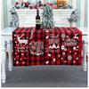 Christmas Table Runner Red Black Plaid Fabric Decor Dining