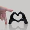 Love Gesture Resin Statues Sculptures Desktop Ornament Sculpture Figurines Simple Art Crafts Office Home Decoration Holiday Gift