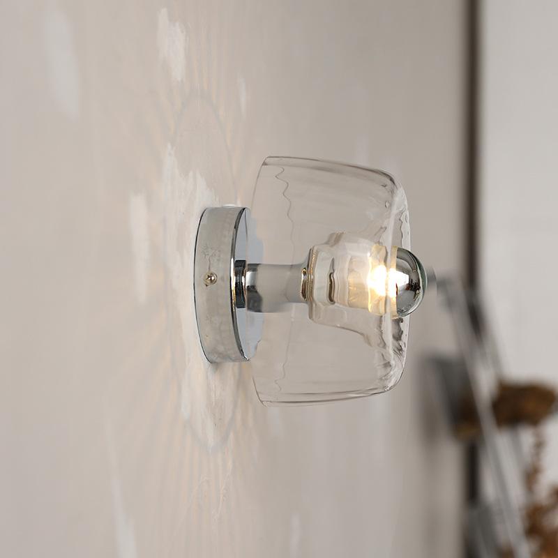 Modern Simple Bauhaus Glass Wall Light Nordic Entrance Lighting Room Decoration Bedside Bedroom Aisle Wall Lamp LED Light Luster