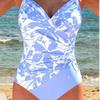 New One-piece Bikini Swimsuit Beach Print Slim-fit Vacation Swimsuit