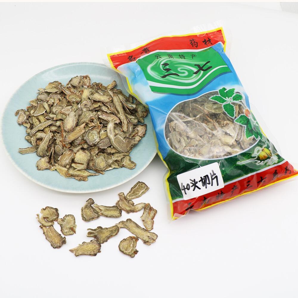 Tè alle erbe a fette di Sanqi Notoginseng dello Yunnan Radice essiccata di Panax