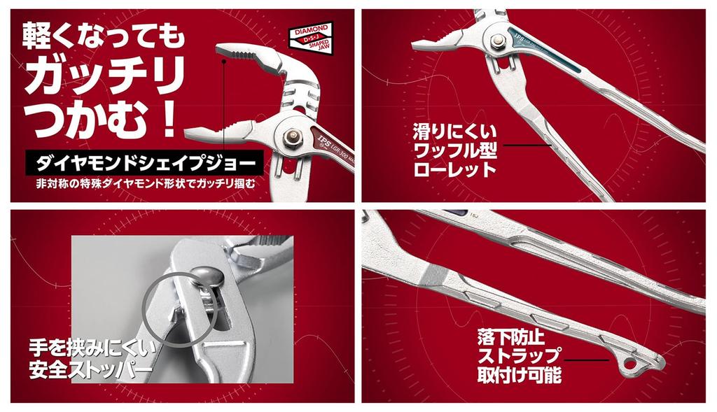 IPS Light Plastic Monster G 250mm Made in Japan (Igarashi Pliers) LGR-250 Tsubame-Sanjo