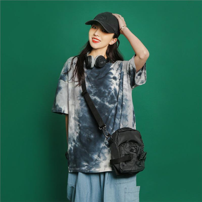 

Trendy Harajuku Tie-Dye Short Sleeve Women s T-Shirt - Summer Style XL