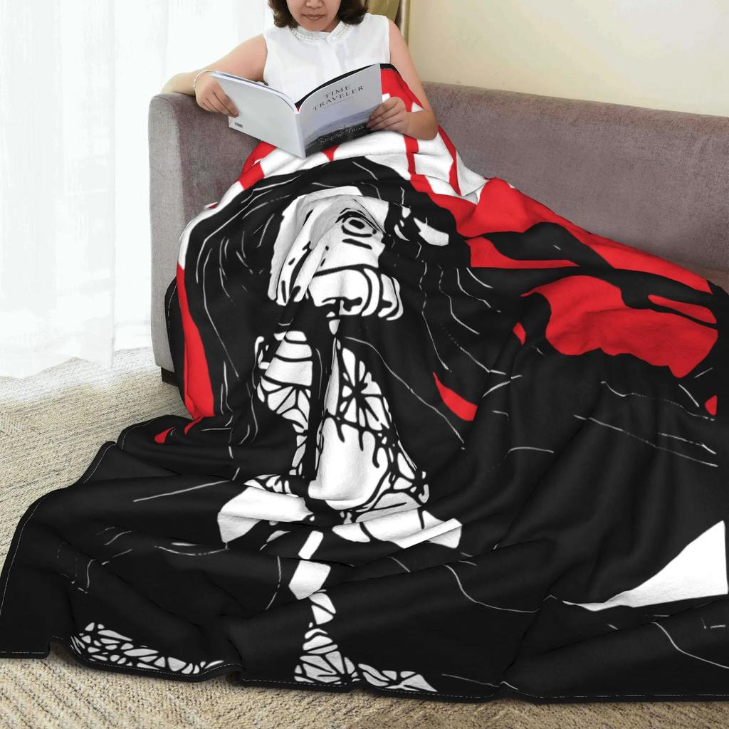 Nezuko Demon Slayer Blankets Fleece All Season Portable Lightweight Thin Throw Blanket for Bedding Couch Bedspread
