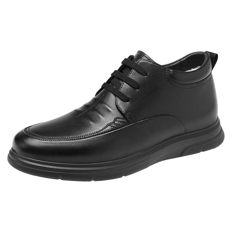 Red Dragonfly Men s Plush-Lined High-Top Winter Casual Leather Shoes EU 42