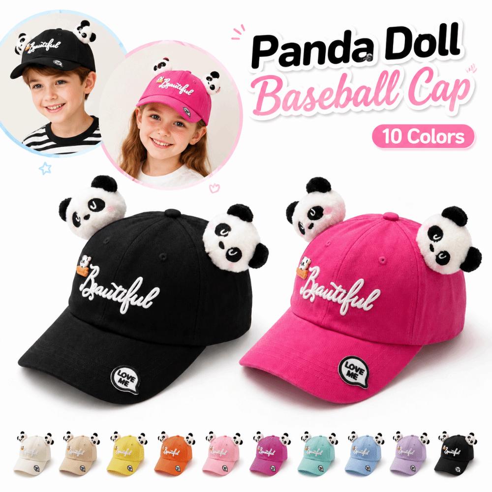 Süße 3D-Panda-Baseballkappe Vielseitig Atmungsaktiv Jungen Mädchen Sonnenhut Leicht 10 Farben Schirmmütze Für Sommer Outdoor
