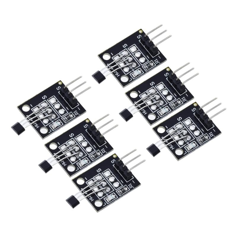 

6Pcs KY-003 A3144 Hall Effect Sensors Switches IC With High Sensitivity Fast Response For Projects 1