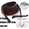4m/13Ft Car Door Window Rubber Seal Strip Automotive V-Shaped Rain & Dustproof