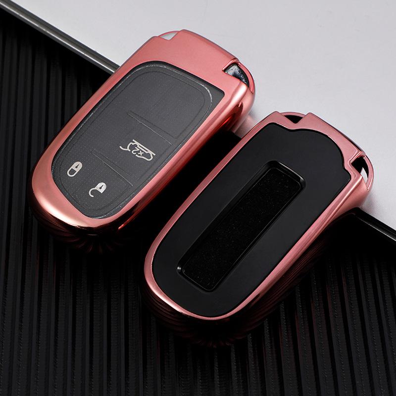 Compatible Key Cover for Jeep Compass, Renegade, Grand Cherokee & Dodge