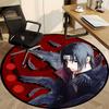 1pc Naruto Chair Carpet for Office, Indoor Non Slip Washable Polyester Fiber Carpet, Mat For Office, Machine Washable