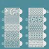 Fondant Cake Mesh Stamps Stencils Embossing for Decorating Tool Plastic Spray Mold Wedding Cookies Chocolate Drawing Painting