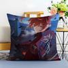 Game Genshin Diluc Cushion Cover Washable Linen Pillowcase Soft For Sofa Bed Cozy Home Room Decor