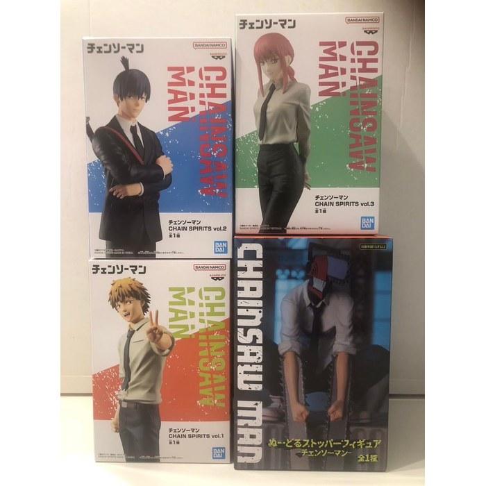 Chainsaw Man Chainspirit Noodoru Stopper Figure 4-Piece Set: Denji, Makima, Aki Hayakawa, Chainsaw Devil