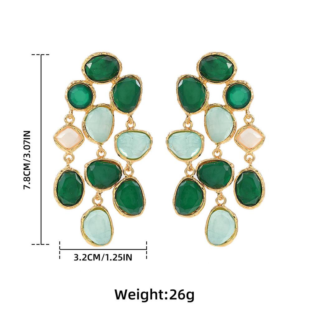Fashion Color Bohemian Style Retro Style European and American Handmade Earrings Wholesale