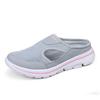 Men Slippers Breathable Mesh Casual Flat Shoes Outdoor Home Lightweigh Solid Slip On Couple Shoes Walking Sport Sandals2025