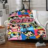 1pc Powerpuff Girls Flannel Throw Blanket - Lightweight Soft Warm All-Season Blanket for Sofa, Bed, Travel, Camping  L1029188