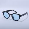 iCON STORE Boston Sunglasses with Light Blue Lenses (Black Frame), Unisex