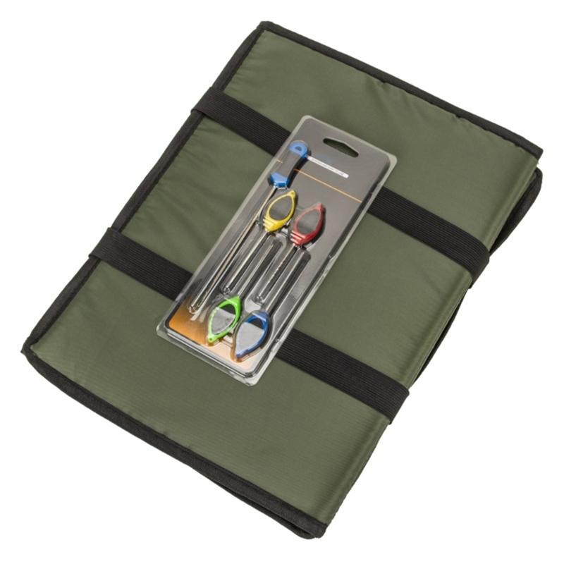 

3 Fold Landing Mat Fishing Unhooking Mat Quick Fishing Folding Mat with Baiting Needle Fishing Accessories Enduring 1