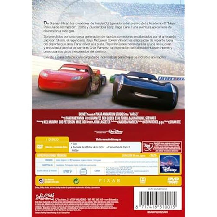 Film d'animation - disney - cars 3 - aventure - famille - emotion
