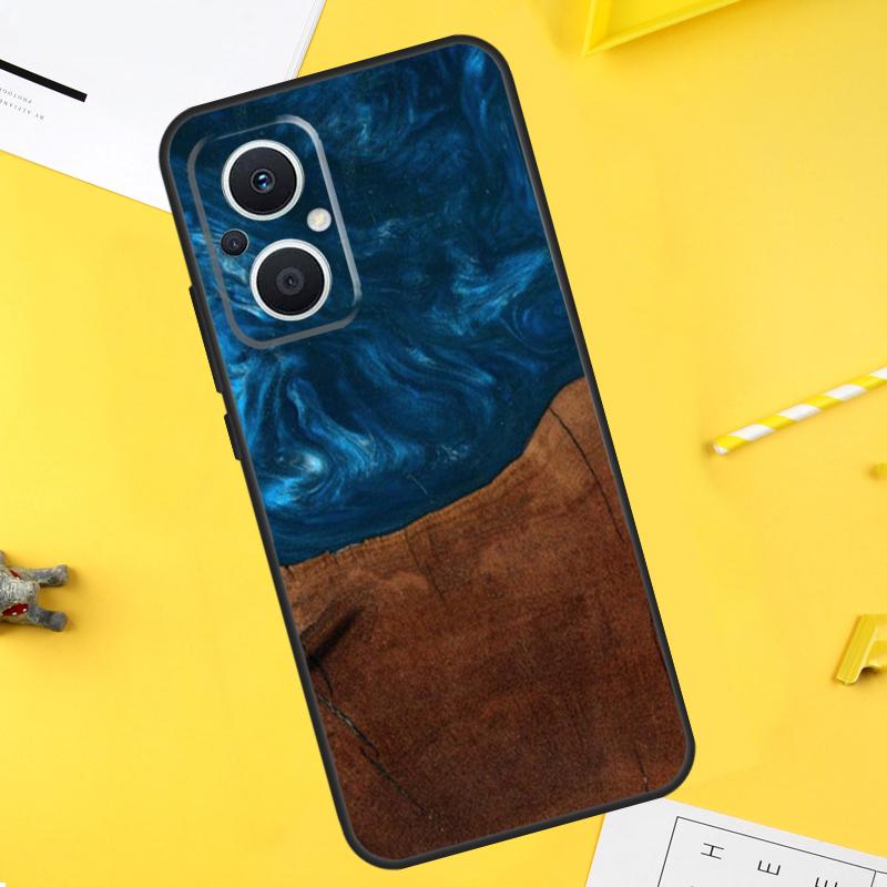 Wood Resin Pattern For OPPO Reno 7 8 Lite 8T 14F 13F 11F 12F 10 11 12 13 14 Pro OPPO Find X5 X6 X8 X9 Pro Case
