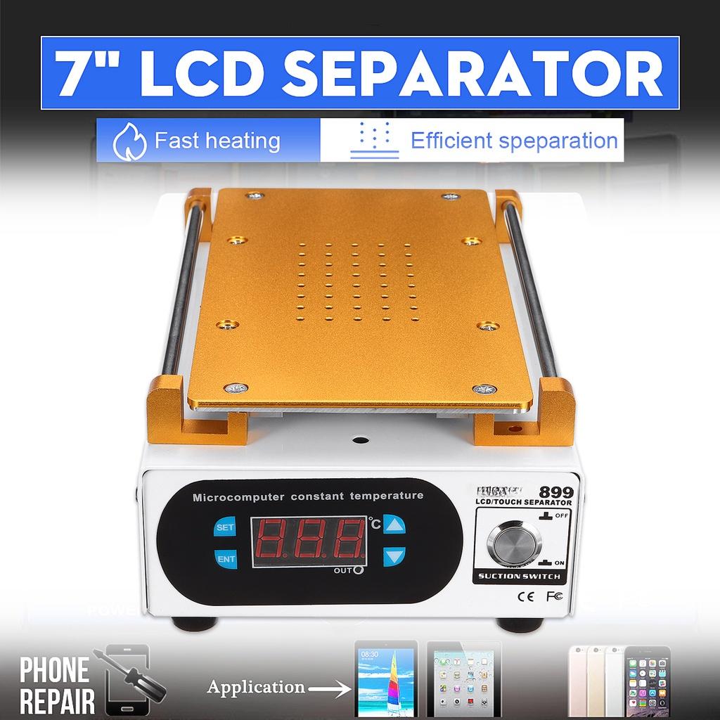Separador de tela lcd, plataforma de aquecimento automático, máquina de reparo de telefone, remoção de vidro, placa lisa, separador de tela, 7 polegadas, 220/110v