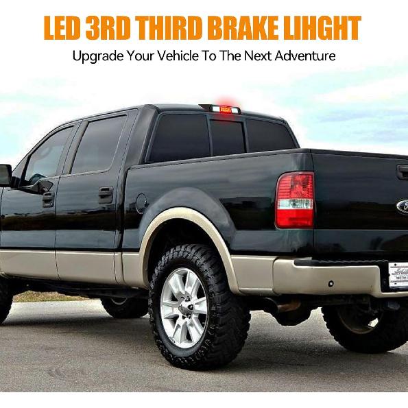 Third 3Rd Brake Light LED For 2004 2005 2006 2007 2008 Ford F150, High Mount Rear Brake Lights Assembly For 04-08 F-150, Waterproof Center Cab Cargo