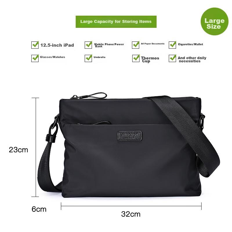 Pabojoe Men's Shoulder Bag, Casual Crossbody Bag, Large Capacity Sport Bag, Lagre Size