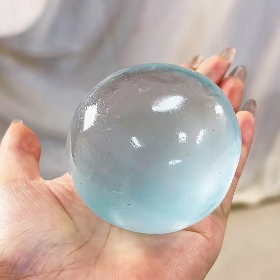 1/3/4Pcs Coconut Oil Stress Ball Slow Rising Stress Relief Clear Ball Squeeze Toy Non-Sticky Improving Focus Relaxation Stretchy Ball Sensory Toy