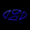 Car 5D LED Front Rear Light Emblem Sticker For Hyundai Genesis N-LINE I10 I20 I30 I40 IX20 IX35 Kona Getz Veloster Tucson Elantr KK10