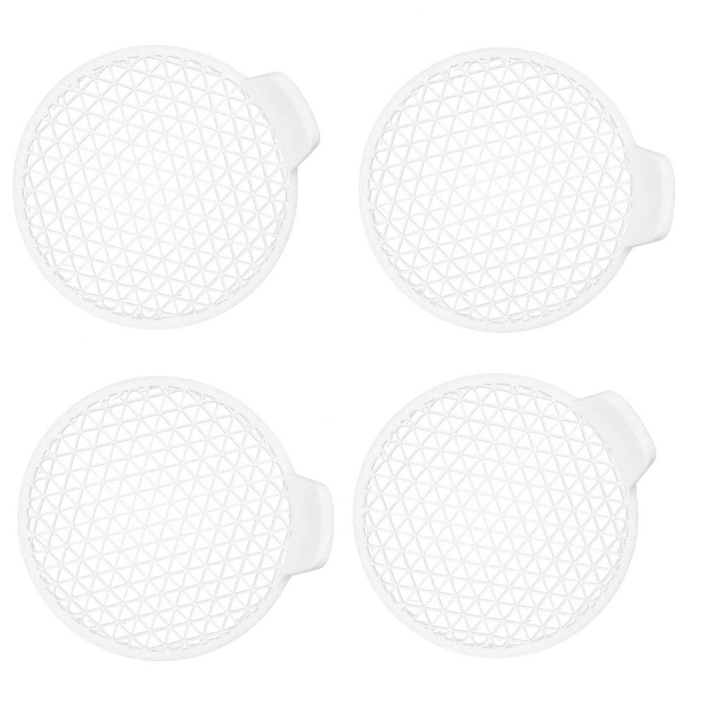 Modern Style 4 Pack Shower Drain Hair Catcher Bathroom Sink Filter NonSlip Design ABS