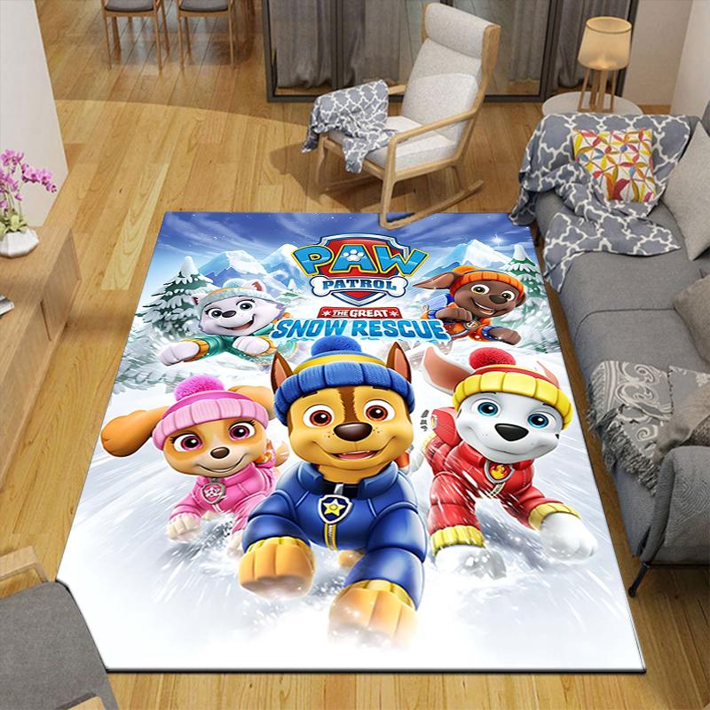1Pc Paw Patrol Christmas Magic Rug Office Carpet Indoor Outdoor Doormat Nonslip Soft And Comfortable Living Room Christmas Halloween Gift D91883