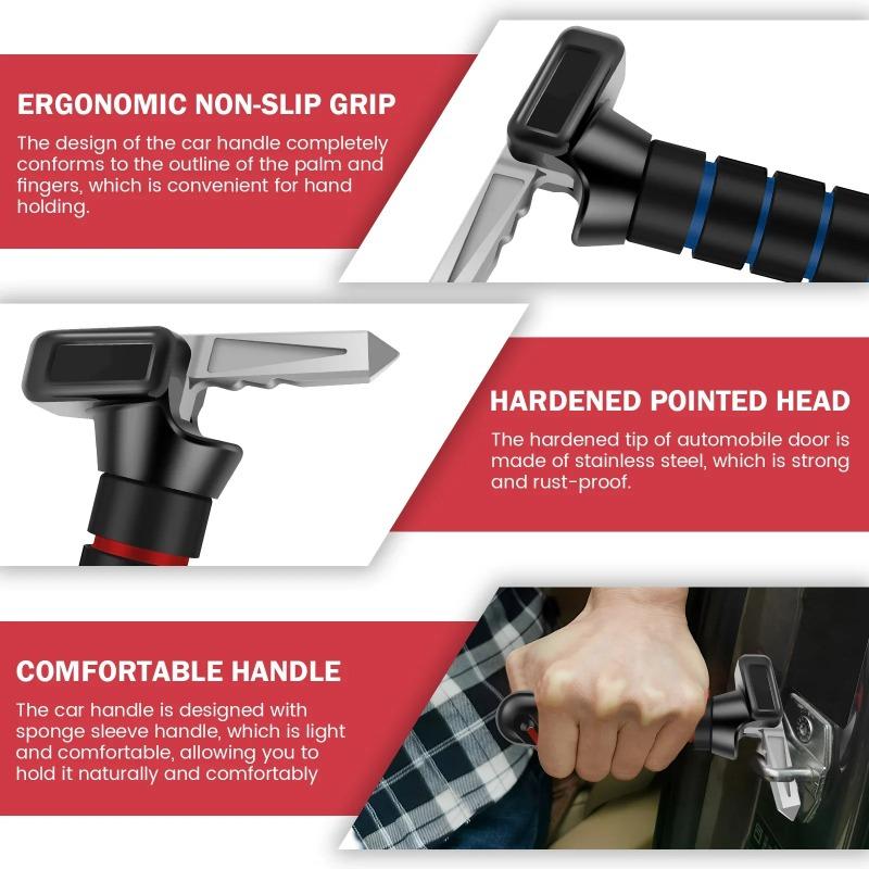 Mânere portabile de asistență pentru ușile mașinii pentru persoanele în vârstă Dispozitiv de tăiere centuri de siguranță multifuncțional pentru vârstnici