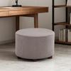 Ottoman Cover Foot Stool Stretch Slipcover for Footrest Ottomans Dia 23"- 25"