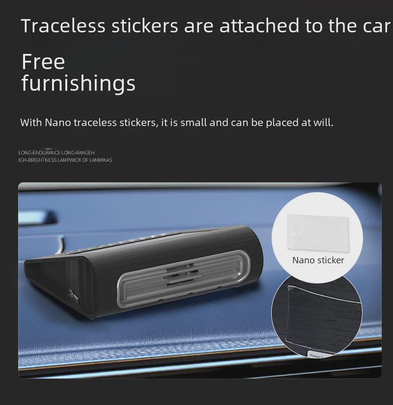 Solarny oczyszczacz powietrza do samochodu z automatycznym generatorem ozonu, dezodoryzatorem, sterylizatorem i ładowaniem solarnym