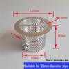 Filtro per Scarico Capelli Anti-Intasamento in Acciaio Inossidabile e Copertura a Rete Anti-Insetti per Lavandini del Bagno.