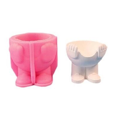 Kreative Eierablage Silikonformen Gipsformen Hände halten Form Eierbecherformen Backformen