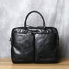 Retro Leather Men's Briefcase Top Layer Leather Handbag Casual Shoulder Messenger Bag Business Laptop Bag Trendy Men's Bag NZPJ