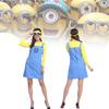 Entzückendes gelbes Minion Cosplay Kostüm für Frauen Perfekt für Halloween-Partys und Events
