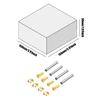 4pcs Chassis Fan Screws Quieter Operation Cooling Fan Nut Screws Double Fixed with Spacer and Tool for DIY Modified Cooling Fan