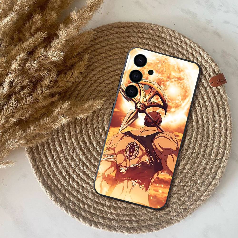 E-Escanor Seven Deadly Sins Phone Case for Samsung S24 S22 S25 Ultra S9 S20 FE S23 Plus S10 S21 Shockproof Funda Cover