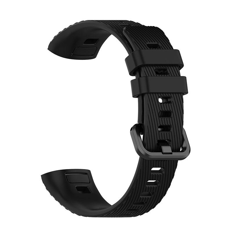 Спортивный силиконовый ремешок для Huawei Band 3 Band 4 Pro Ремешок для часов Оригинальный мягкий ремешок Браслет Для Huawei Band 3 Pro Ремешок для часов For Band 3 Pro чёрный