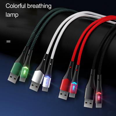 USB Data Cable with LED Anti-winding Long Service Life Device Charge Type-C Fast