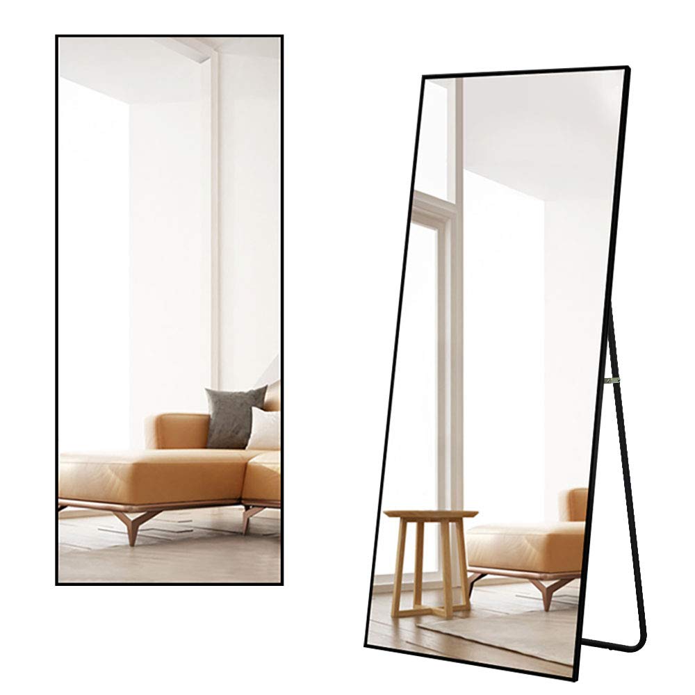 Zrcadlový dílenský stojan Hliníková slitina Nerozbitné Zrcadlo Miruo-kun v plné délce, Zrcadlo, Velké, Zrcadlo v plné délce, Nástěnné zrcadlo, Rám,
