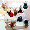 Cartoon Insect Plush Keychain Cute Toy For Students School Bag Decor