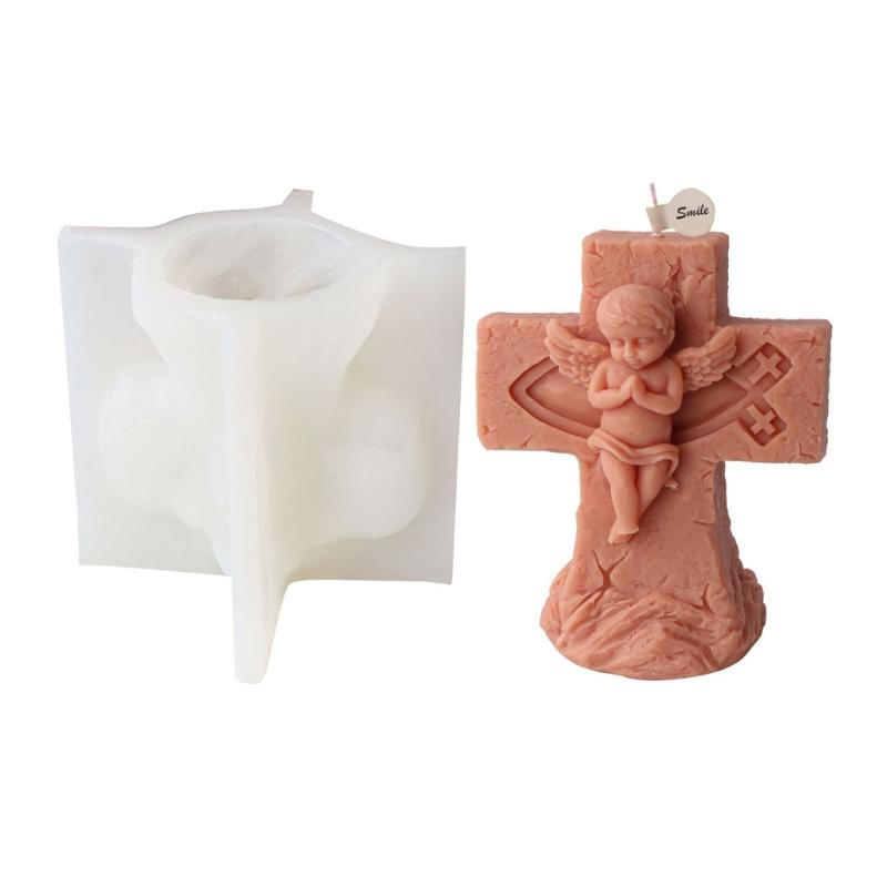 Q1JB Flexible Silicone Mold for Making Exquisite Plaster Fairy Figurines Molds